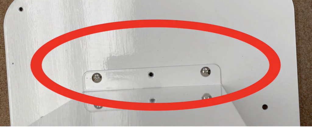 Bolt placement front
