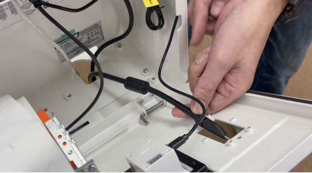 Route cable